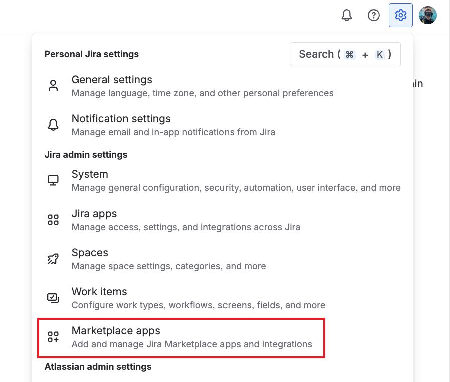 Select Marketplace apps